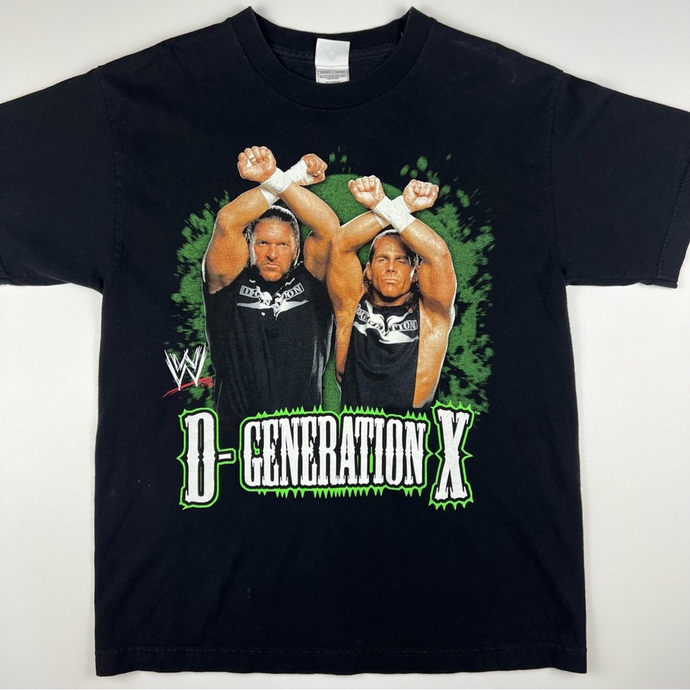 VTG Y2K WWE D-Generation X Wrestling T Shirt  Shawn Michaels Triple H Youth XL